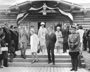 Princess Alexandra opens the MacBride Museum of Yukon History in Whitehorse during her 1967 Canadian centennial tour