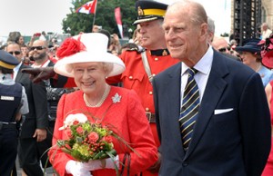 Queen Elizabeth II and Prince Philip, Duke of Edinburgh in Canada in 2010