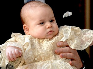 Prince George of Cambridge at his christening on October 23, 2013. Photo Credit: John Stillwell/PA Wire/Press Association via AP Images
