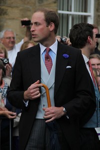 Prince William, The Duke of Cambridge at the wedding of Lady Melissa Percy last year.