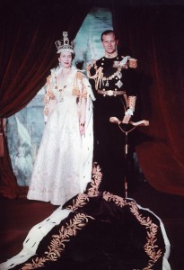 Coronation portrait of Queen Elizabeth II and Prince Philip, Duke of Edinburgh. June 2, 1953