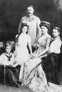 Archduke Franz Ferdinand his wife Sophie and their three children.