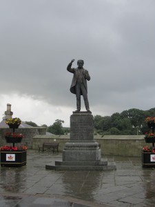 Statue of David Lloyd George in Caernarfon