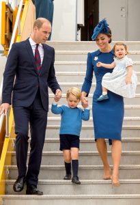 The Duke and Duchess of Cambridge and their children, Prince George and Princess Charlotte arrive in Canada