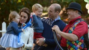 Princess Charlotte, the Duchess of Cambridge, Prince George and the Duke of Cambridge in Victoria, British Columbia (Photo Credit: The Canadian Press)